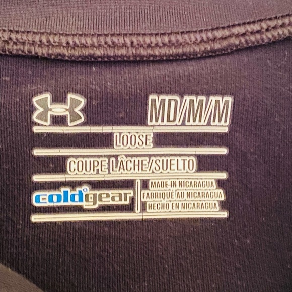 Under Armour EVO Coldgear 1/4 Zip Long Sleeve Shirt.​​ - Picture 3 of 3